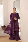 Wardah Uzair Embroidered Chiffon Gharara WAR62