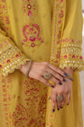Wardah Uzair Embroidered Chiffon Gharara WAR63