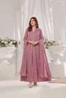 Wardah Uzair Embroidered Chiffon Maxi Dress Sitara-e-Nazneen WAR46