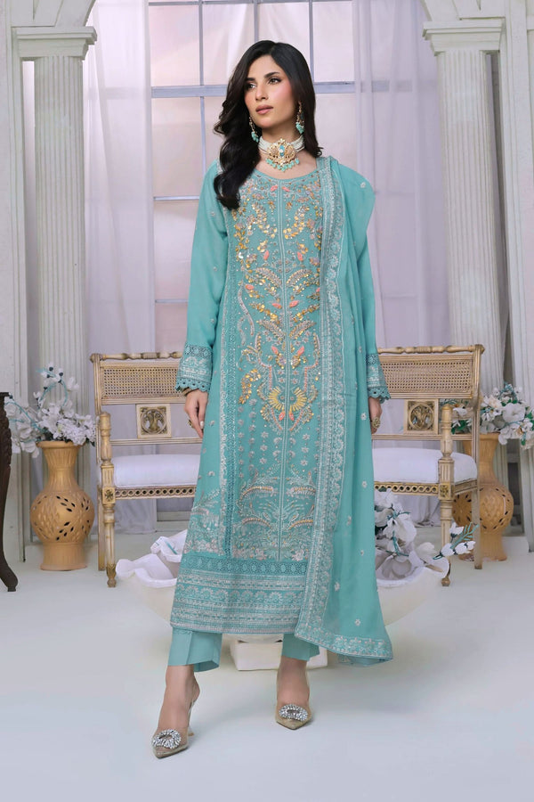 Wardah Uzair Embellished Chiffon Opulence Wedding Wear WAR53