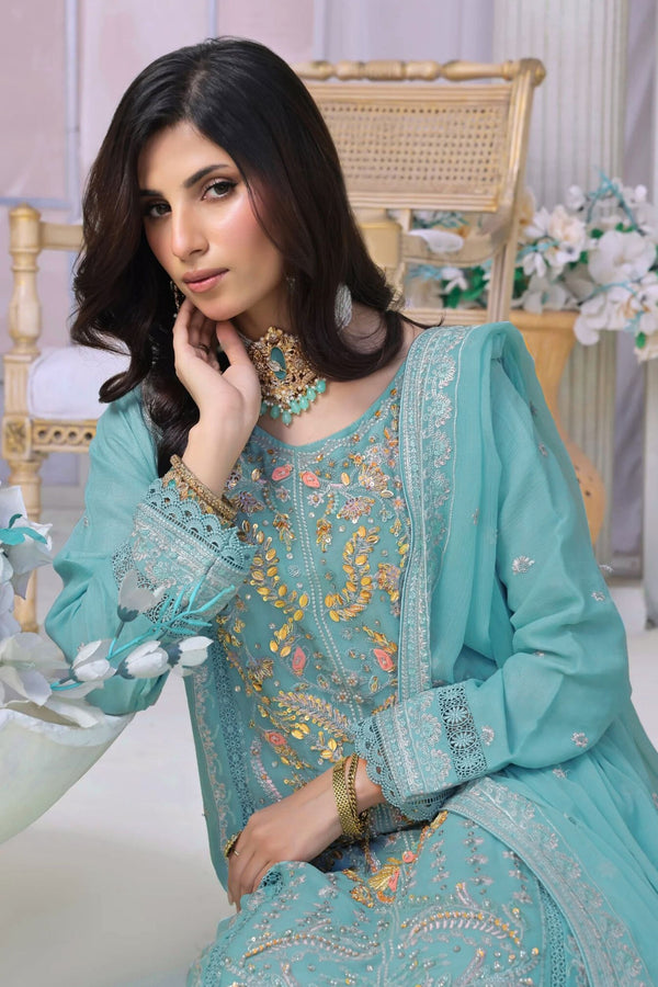 Wardah Uzair Embellished Chiffon Opulence Wedding Wear WAR53