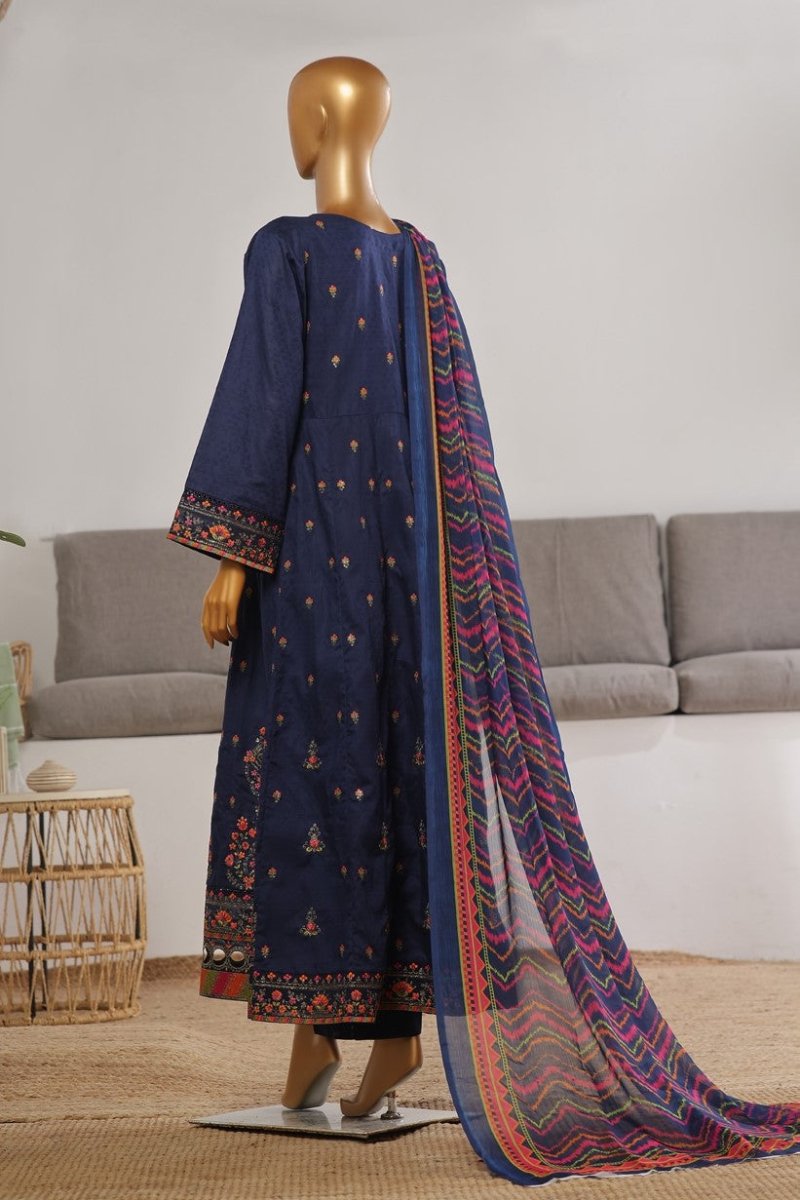 Bin Saeed Embroidered Jacquard Frock BIN188 - Designer dhaage