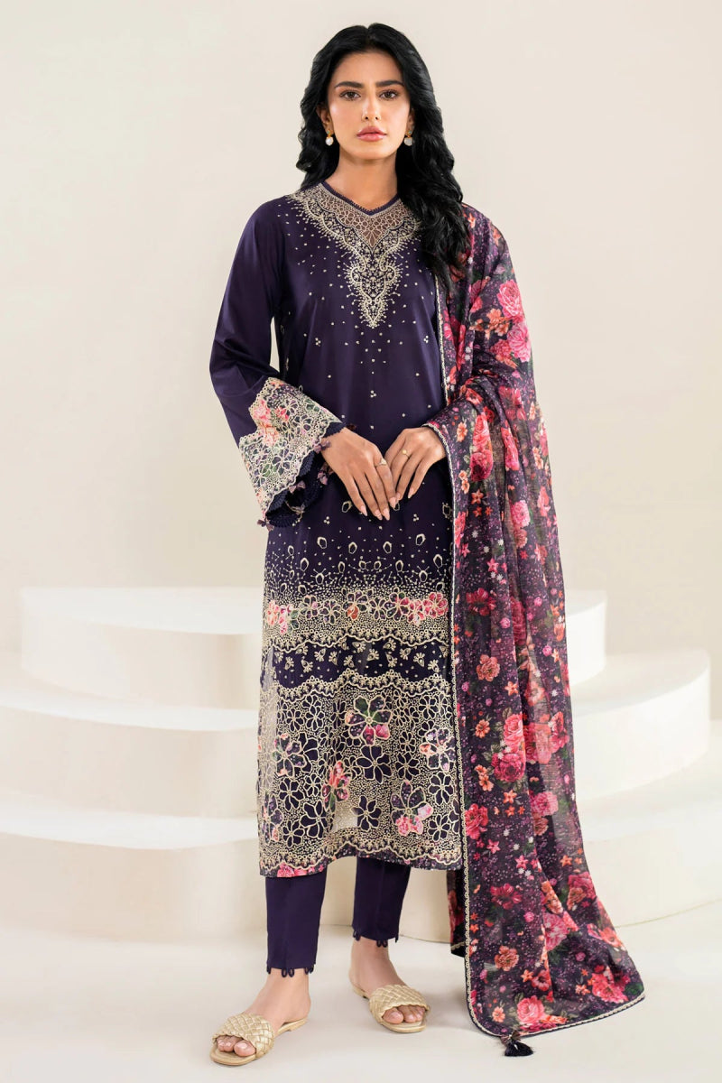 Jazmin Embroidered Lawn 3 Piece Suit JAZ03 - Designer dhaage