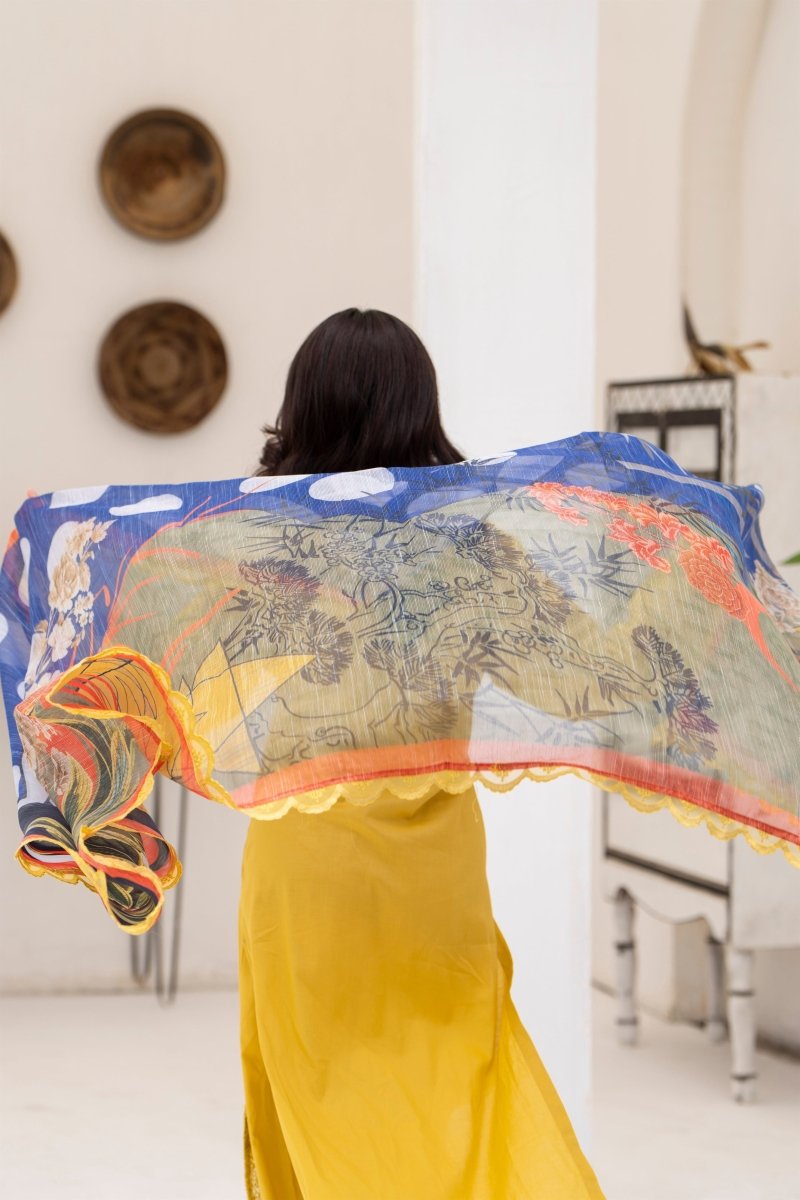 Karma Embroidered Chikankari Cotton Lawn Suit KAR119 - Designer dhaage