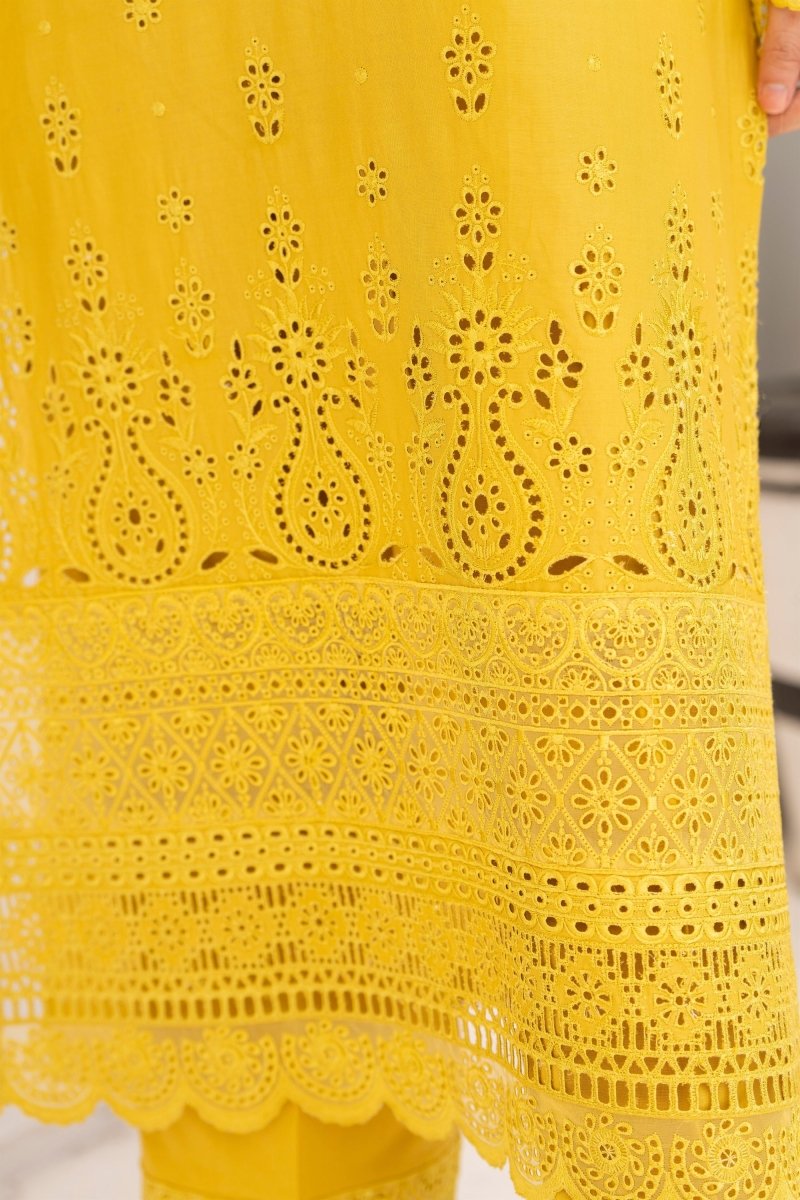 Karma Embroidered Chikankari Cotton Lawn Suit KAR119 - Designer dhaage