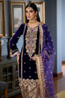 Khuda Baksh Pakistani Wedding Wear Velvet Shalwar Kameez KHB02 - Designer dhaage