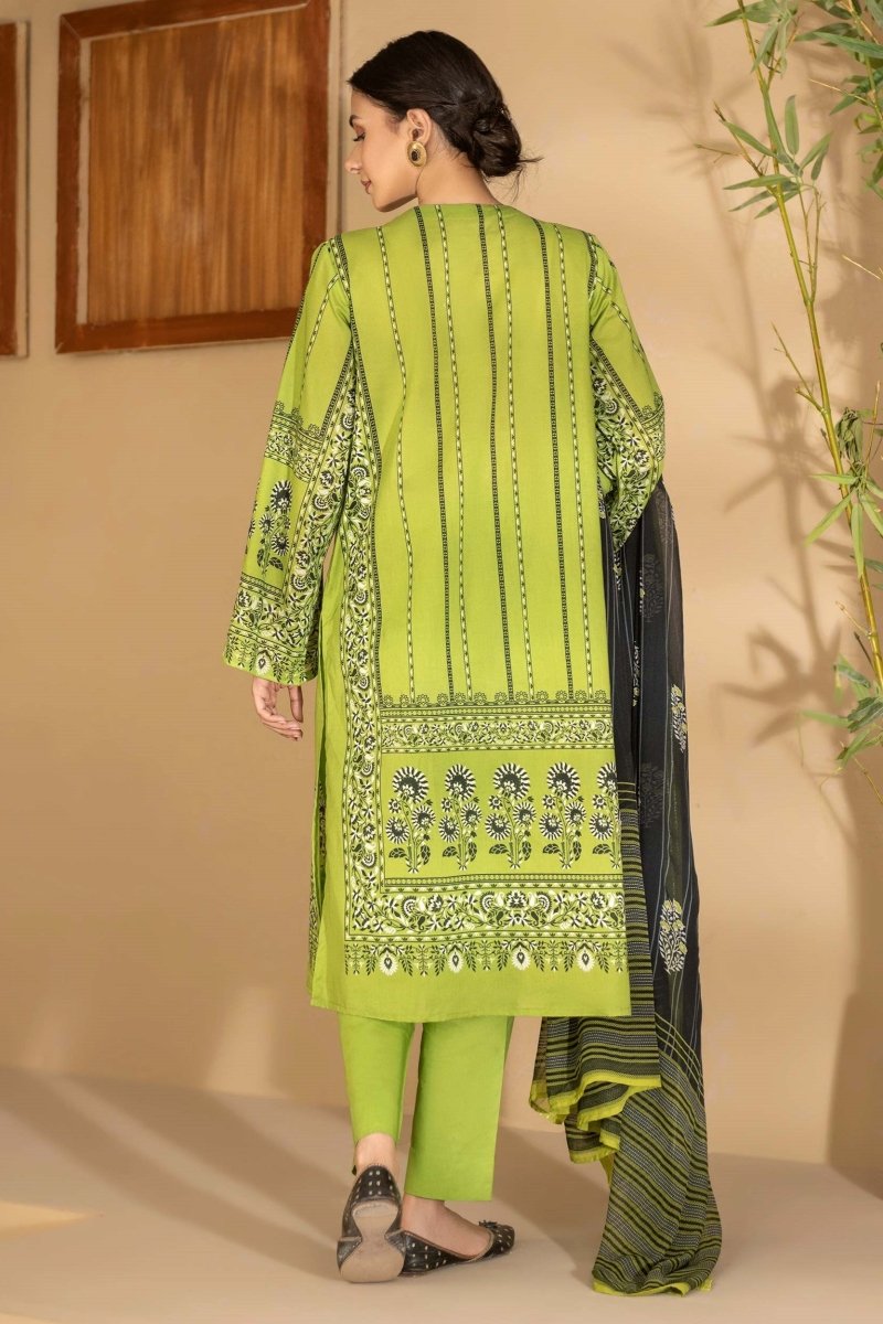 Nazakat Noir by Amna Khadija Embroidered Cotton Cambric Stitched 3 Piece Suit - AM25NZK - NNLP-05 - Black - Festive Collection