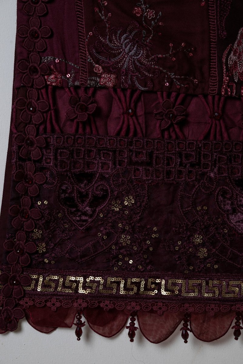 Maria B Luxury Linen Pakistani Suit MAR142 - Designer dhaage