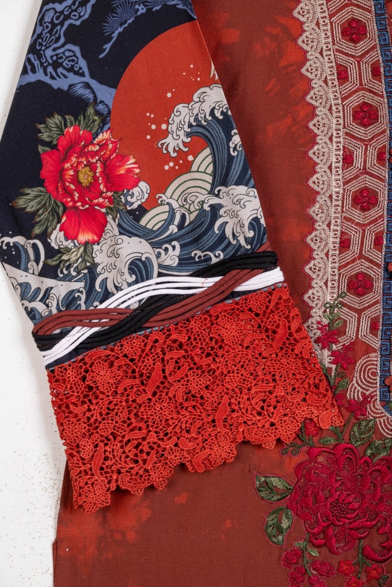 Maria B M Prints Cambric Suit 2A MAR136-Designer dhaage