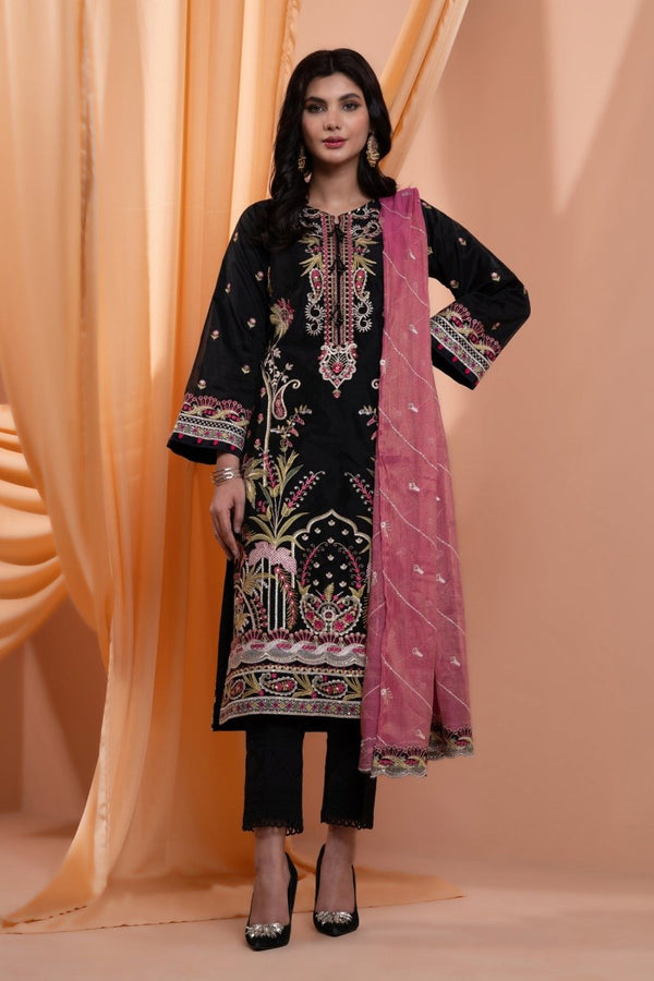 Mihrimah Embroidered Organza 3 Piece Suit MIH100 - Designer dhaage