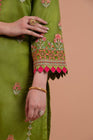 Mihrimah Embroidered Organza 3 Piece Suit MIH97 - Designer dhaage