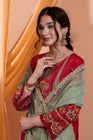 Mihrimah Embroidered Organza 3 Piece Suit MIH98 - Designer dhaage