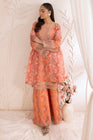 Mohagni Embroidered Cotton 3 Piece Sharara Suit MOH12 - Designer dhaage