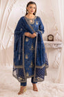Mohagni Embroidered Cotton 3 Piece Suit MOH13 - Designer dhaage