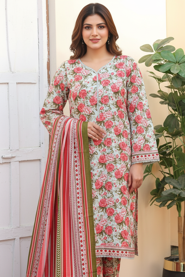 Bin Saeed Khaddar 3 Piece Suit BIN182