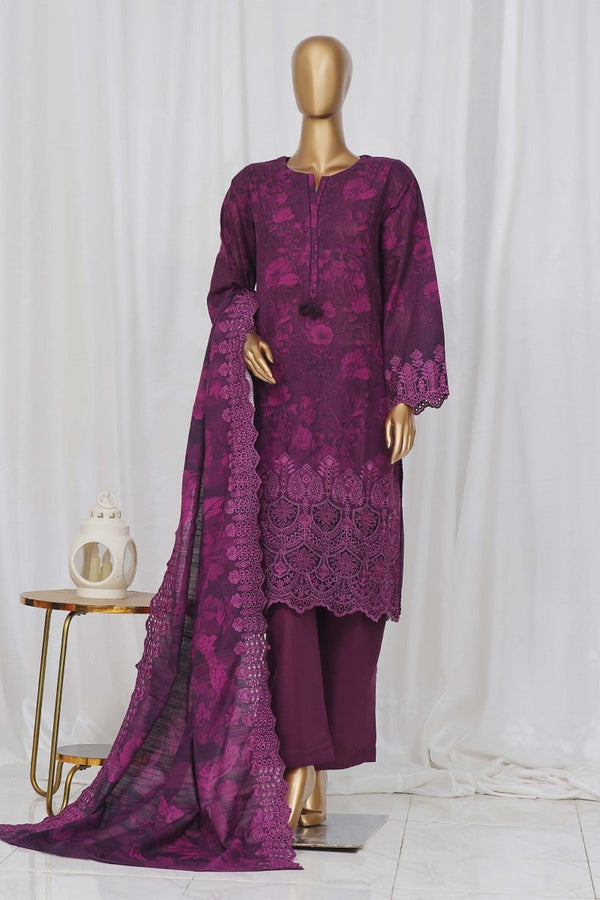 Sada Bahar Chikankari Embroidered 3 Piece Suit SBA138 - Designer dhaage