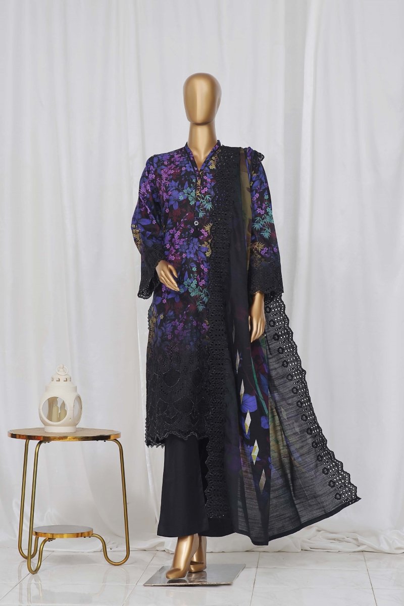 Sada Bahar Chikankari Embroidered 3 Piece Suit SBA139 - Designer dhaage