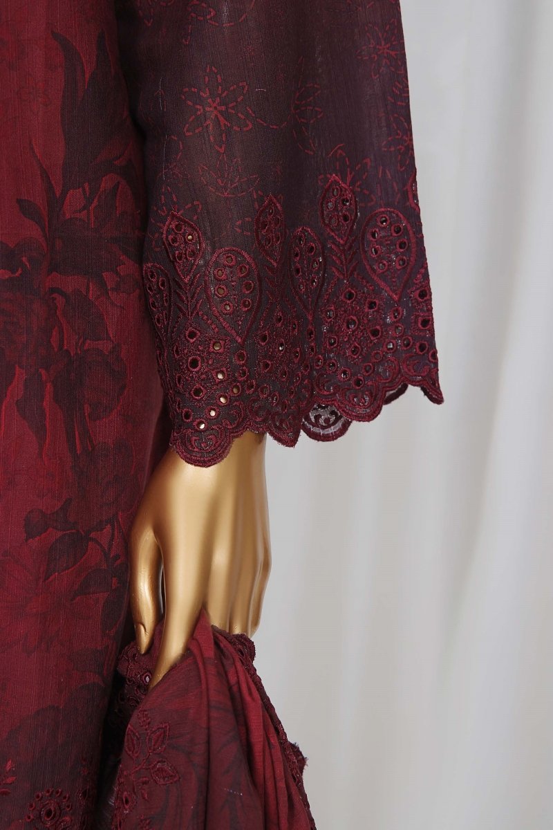 Sada Bahar Chikankari Embroidered 3 Piece Suit SBA140 - Designer dhaage