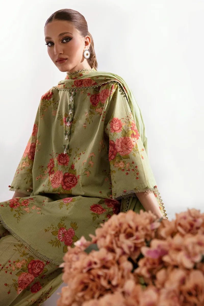 Sana Safinaz Mahay 10A Pakistani Lawn Suit SAN272 - Designer dhaage