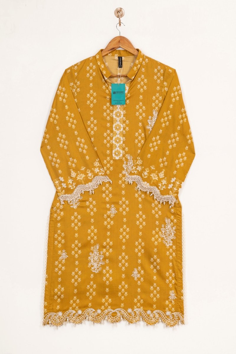 So Kamal Embroidered Linen 3 Piece Suit SKA63 - Designer dhaage