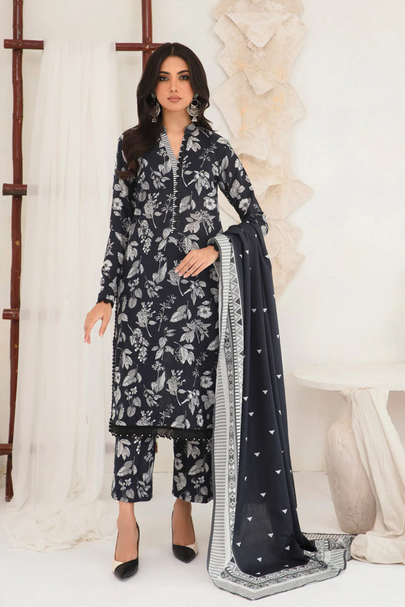 So Kamal Khaddar 3 Piece Suit SKA70 - Designer dhaage