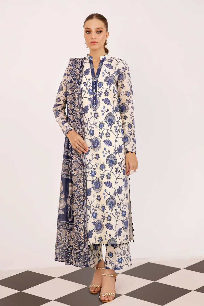 So Kamal Khaddar 3 Piece Suit SKA71 - Designer dhaage