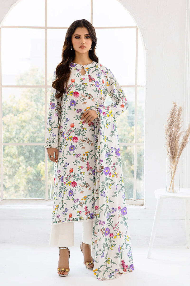 So Kamal Linen 3 Piece Suit SKA62 - Designer dhaage