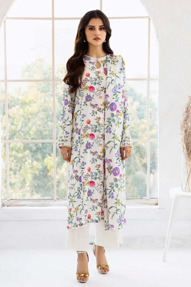 So Kamal Linen 3 Piece Suit SKA62 - Designer dhaage