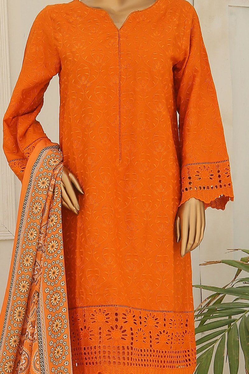 Bin Saeed Embroidered Dhanak 3 Piece Suit BIN124 - Designer dhaage