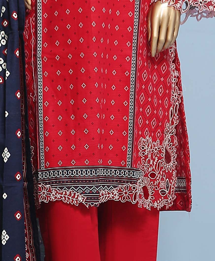 Bin Saeed Exclusive Slub Embroidered Khaddar with Shawl Collection Vol 01 - Design 02 main image 1