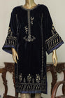 Bin Saeed Embroidered Velvet Shirt BIN44