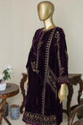 Bin Saeed Embroidered Velvet Shirt BIN49