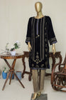 Bin Saeed Embroidered Velvet Shirt BIN54