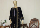 Bin Saeed Embroidered Velvet Shirt BIN54