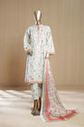 Bin Saeed Lawn 3 Piece Frock BIN75