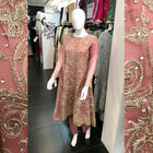 Embroidered Chiffon Maxi Dress Max01