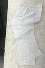 Embroidered White Cotton Pakistani Trousers TRO72-Designer dhaage