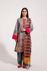 Ethnic Lawn Dori Dark Grey