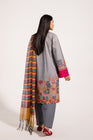 Ethnic Lawn Dori Dark Grey