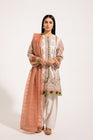 Ethnic Lawn Hamedan Ecru