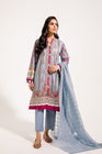 Ethnic Lawn Hamedan Sky Blue