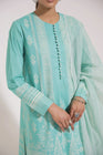 Ethnic Lawn Paradise Shine Aqua