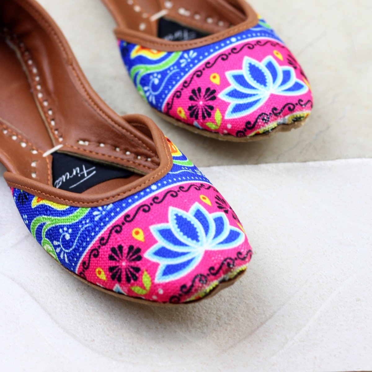 Firuz Shoes Pakistani Truck Art Khussa FIR09-Designer dhaage