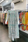 House Of Serene Embroidered Aqua Maxi HOS15