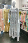 House Of Serene Embroidered Grey Maxi HOS14