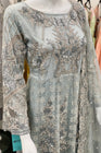 House Of Serene Embroidered Grey Maxi HOS14