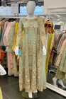 House Of Serene Embroidered Mint Maxi HOS12
