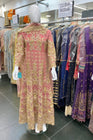 House Of Serene Embroidered Pink Maxi HOS13-Designer dhaage