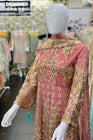 House Of Serene Embroidered Pink Maxi HOS13-Designer dhaage