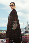 Maria B Linen DL-805-Black and Maroon